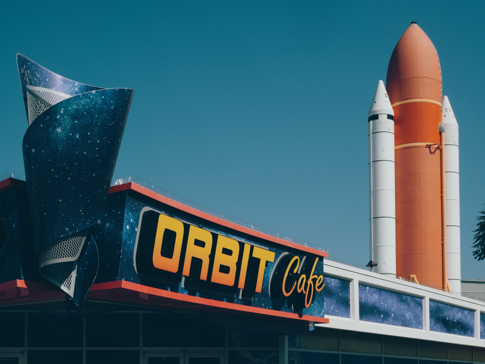 Orbit cafe signage